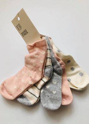 Шкарпетки для дівчинки 5 шт h&m