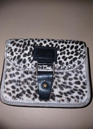 Барсетка,клатч,сумочка на пояч/нат.хутро,шкіра