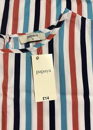 Очень красивая и стильная брендовая блузка в полоску.