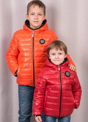 Двостороння демі куртка для хлопчиків і підлітків2 фото