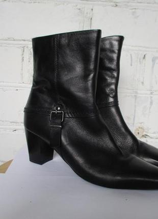 Ботинки черные кожаные/черевики чорні шкіряні freeflex2 фото