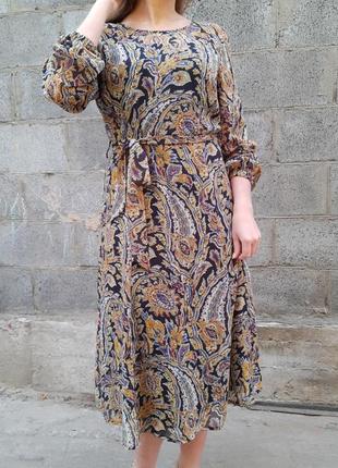 Шифоновое платье миди