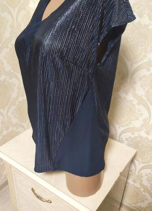 Шикарная нарядная кофточка с серебристым люрексом6 фото