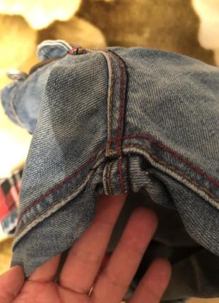 Фирменные тёртые джинсовые бриджи takeshy kurosawa8 фото