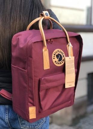 Рюкзак fjallraven kanken бордовый😍