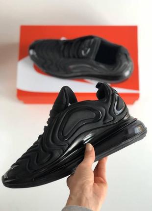 Кроссовки nike air max 720 black черные мужские2 фото