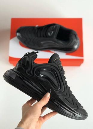 Кроссовки nike air max 720 black черные мужские6 фото