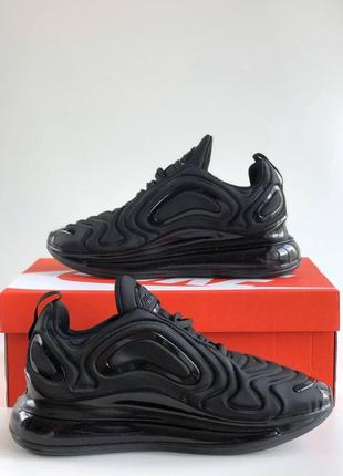 Кроссовки nike air max 720 black черные мужские7 фото