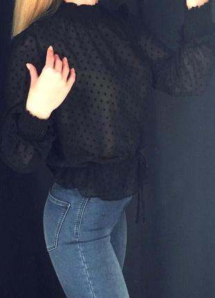 Блузка принт сердечки