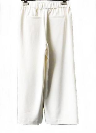 +широкие брюки на резинке молочного цвета с высокой посадкой h&m2 фото