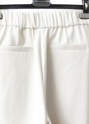 +широкие брюки на резинке молочного цвета с высокой посадкой h&m3 фото