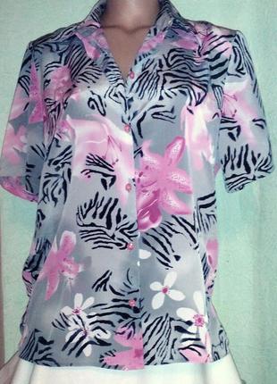 Красивая брендовая блуза,46-50разм.пог-58см