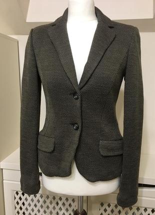 Куртка вовняний піджак, жакет max mara weekend wool blend blazer4 фото