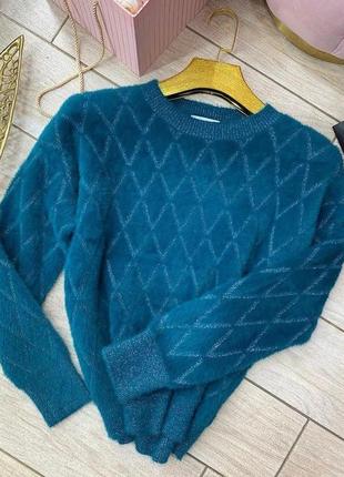 Ангоровый свитерок с люрексом турция отличное качество