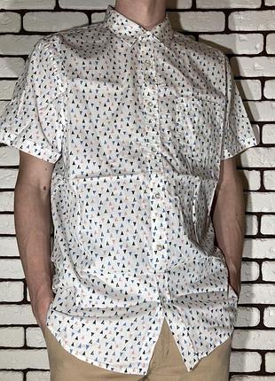 Біла сорочка з візерунком george