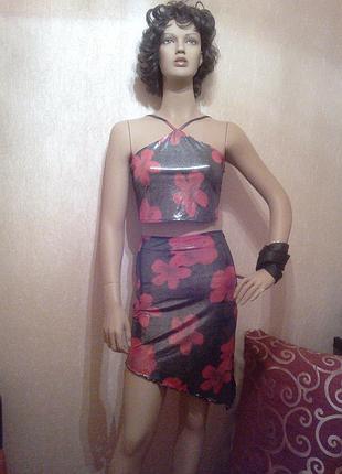 Річний # костюм# топ# спідниця#