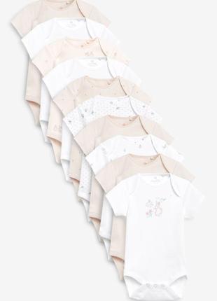 10 боді з коротким рукавом і зайчиками (0 міс. - 3 років)