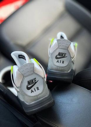 Nike air jordan 4 grey volt🆕шикарные кроссовки найк🆕купить наложенный платёж2 фото