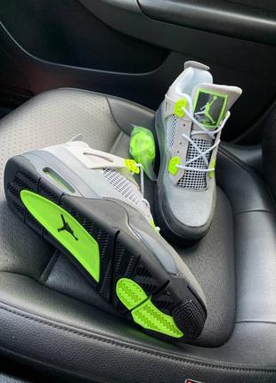 Nike air jordan 4 grey volt🆕шикарные кроссовки найк🆕купить наложенный платёж6 фото