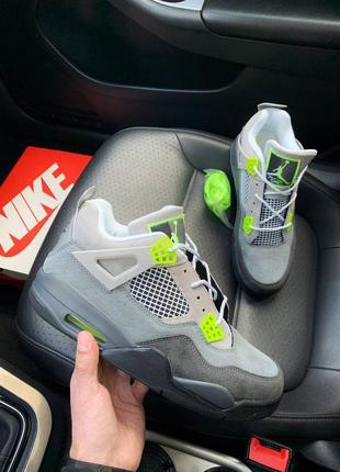 Nike air jordan 4 grey volt🆕шикарные кроссовки найк🆕купить наложенный платёж3 фото