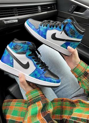 Nike air jordan 1 retro tie-die  🆕шикарные кроссовки найк🆕купить наложенный платёж3 фото