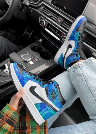 Nike air jordan 1 retro tie-die  🆕шикарные кроссовки найк🆕купить наложенный платёж2 фото