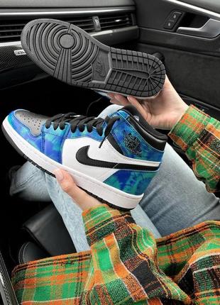 Nike air jordan 1 retro tie-die  🆕шикарные кроссовки найк🆕купить наложенный платёж4 фото