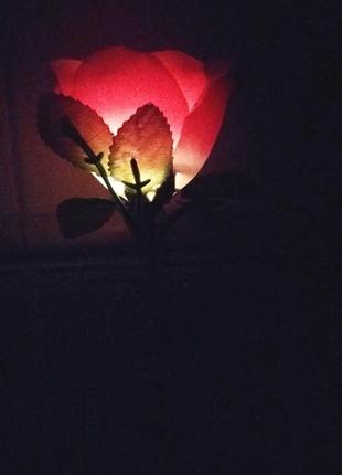Говорящая роза, на подставке, с подсветкой.9 фото
