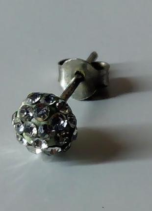 Сережка срібло 925 проби,