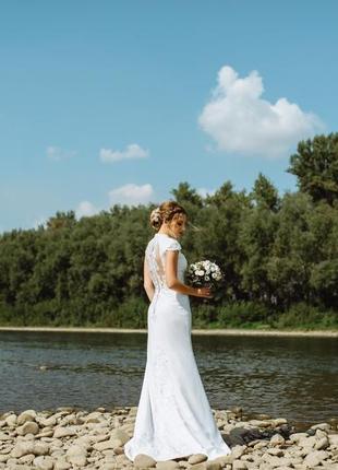 Весільне плаття колір айворі ідеальне4 фото