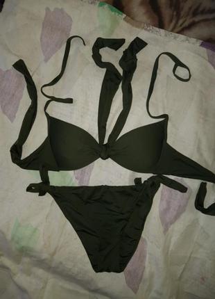 Купальник хакі calzedonia