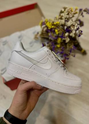 Nike air force 1 reflective white🆕 шикарные кроссовки найк 🆕 купить наложенный платёж