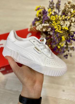 Puma cali white 🆕 шикарные кроссовки пума🆕 купить наложенный платёж