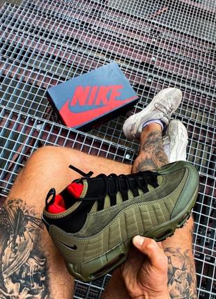 Черевики зимові nike air max sneakerboot 95 "haki" 2