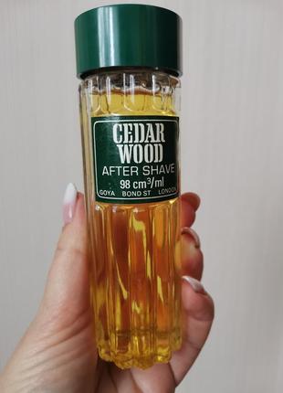 Rare vintage cedar wood лосьйон після гоління 98ml, goya bond london st