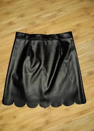 Юбка эко кожа