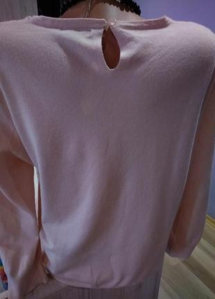 Стильная кофта,перед шитьё,с четвертым рукавом, без дефектов,цвет нежный персик