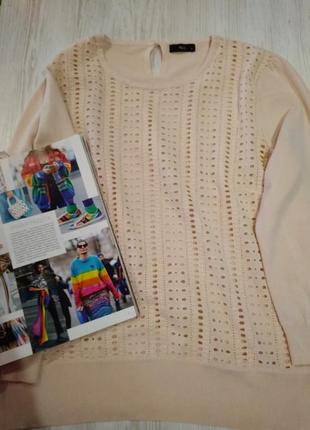 Стильная кофта,перед шитьё,с четвертым рукавом, без дефектов,цвет нежный персик