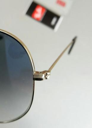 Ray ban aviator очки капли унисекс сине голубой градиент линзы стекло8 фото