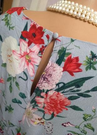 Натуральная качественная блуза , накидка ,рубаха, большой размер, цветы этно бохо стиль4 фото