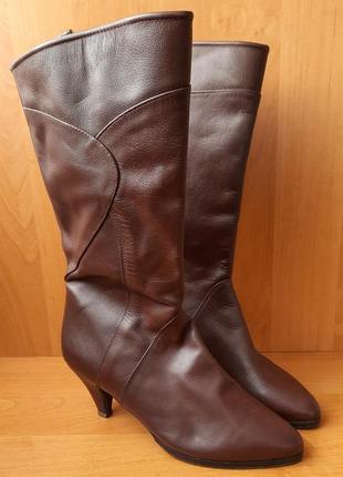 Вінтажні жіночі шкіряні чоботи