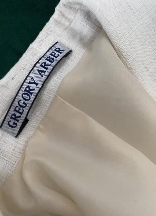 Белый льняной пиджак gregory arber8 фото