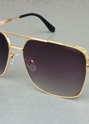 Maybach окуляри чоловічі сонцезахисні чорно фіолетові з градієнтом в золоті