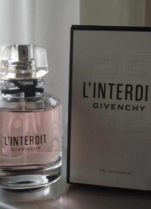 Givenchy l'interdit eau de parfum, 80 мл, парфюмированная вода1 фото