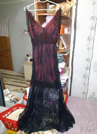 Вечерние/выпускное платье,размер м-л8 фото