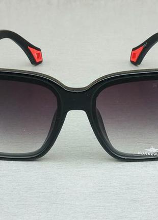 Burberry жіночі сонцезахисні окуляри великі чорні з градієнтом2 фото
