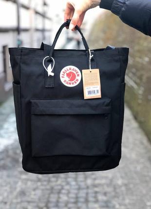 Рюкзак kanken totepack в черном цвете4 фото