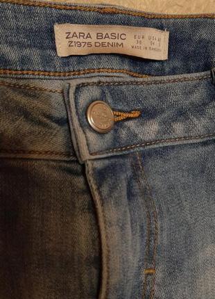 Стильные джинсы с жемчугом. скинни от zara5 фото