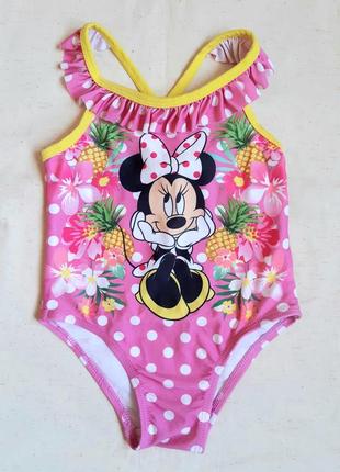 Купальник пляжный розовый минни маус  disney на 2 года