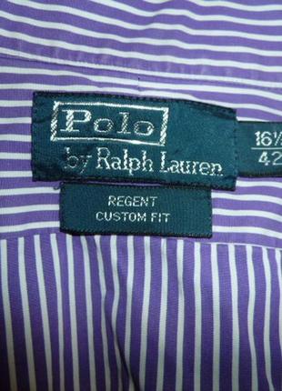 Рубашка polo ralph lauren , р 42 (ворот 16,5 ) , коттон 100% regent custom fit6 фото